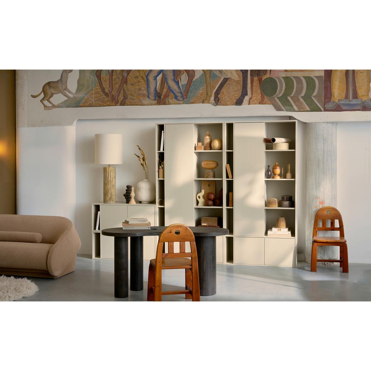 Lowboard Settle Down Grau - Grau, Design, Holz (108/45/44cm) - Livetastic
