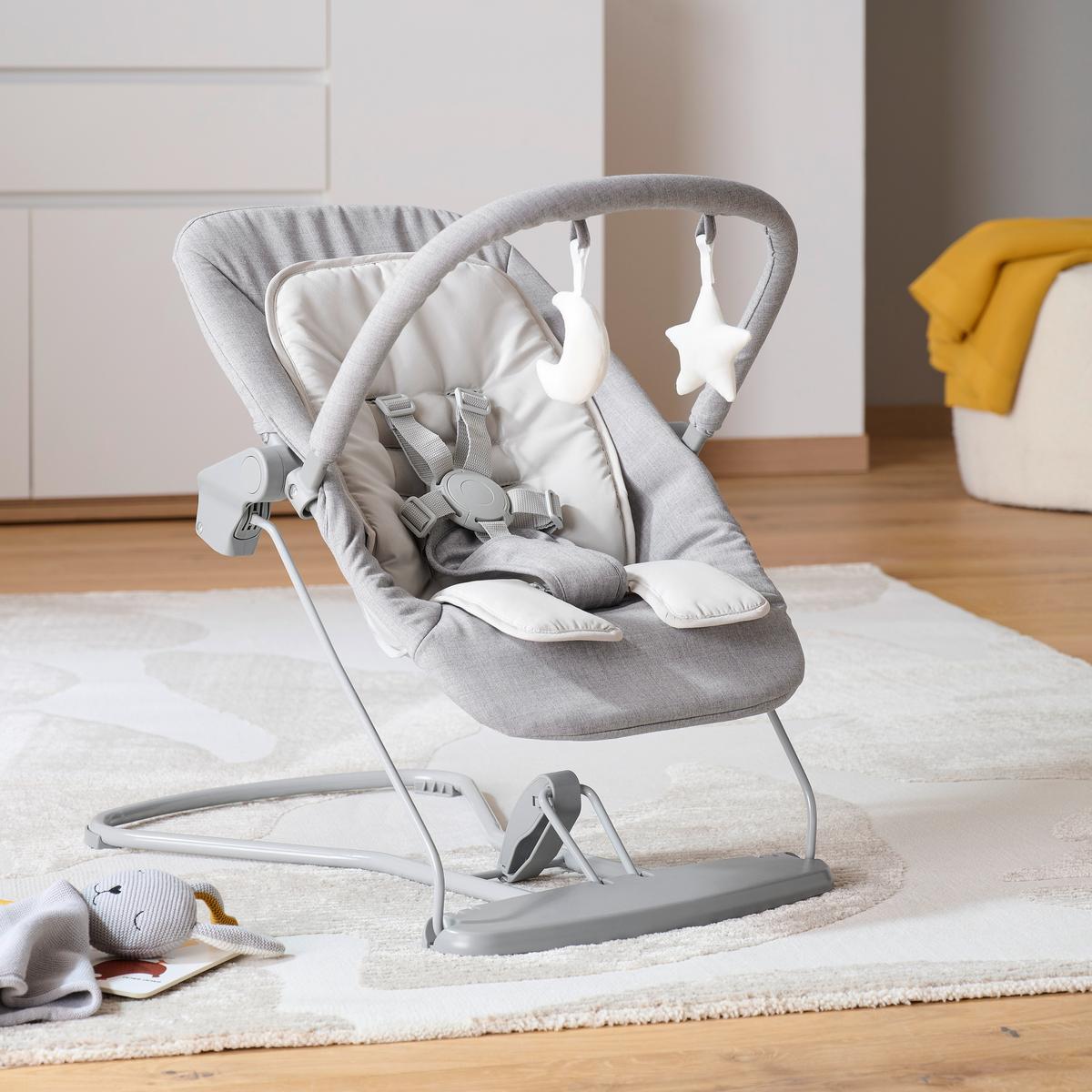 BUJAK LUNCH - szary, Basics, tworzywo sztuczne/metal (66/45/48-58cm) - My Baby Lou