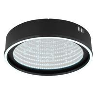 Led Stropna Svjetiljka Mirrora - bijela/prozirno, Design, staklo/metal (40/8,5cm) - Globo