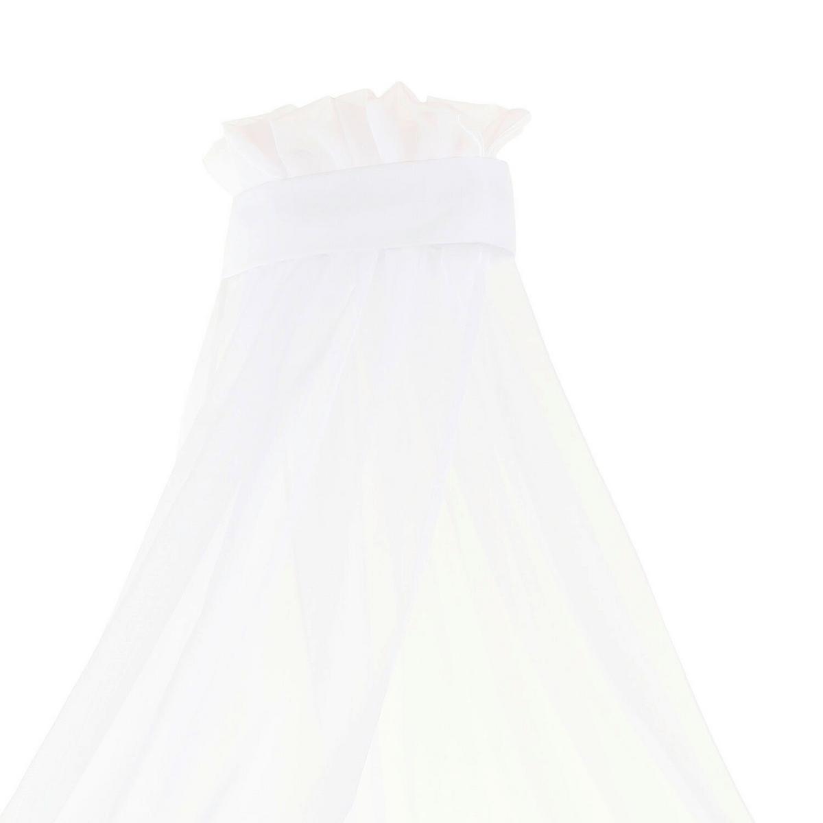BALDACHIM 160321 - biały, Basics, tkanina (200/135/0,1cm) - Babybay
