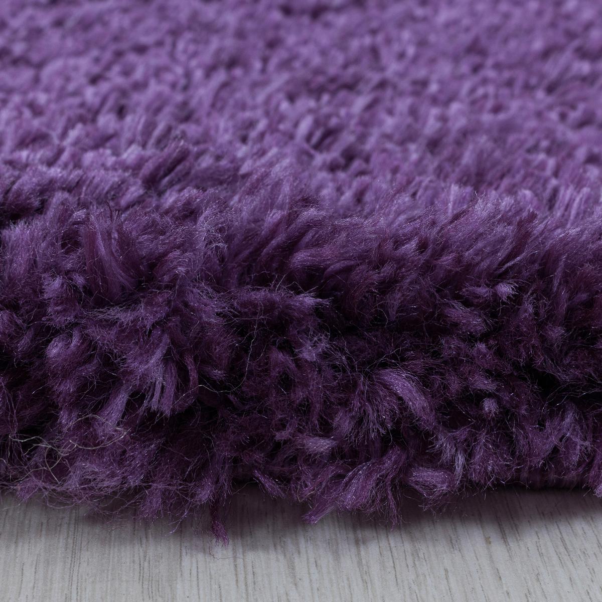 Hochflorteppich Fluffy Lila ca. 160x230cm - Lila, Basics, Textil (160/230cm)