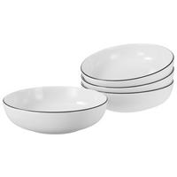 Set Posod All Round Black Line, 4-Delni - črna/bela, Design, keramika (21cm) - Creatable