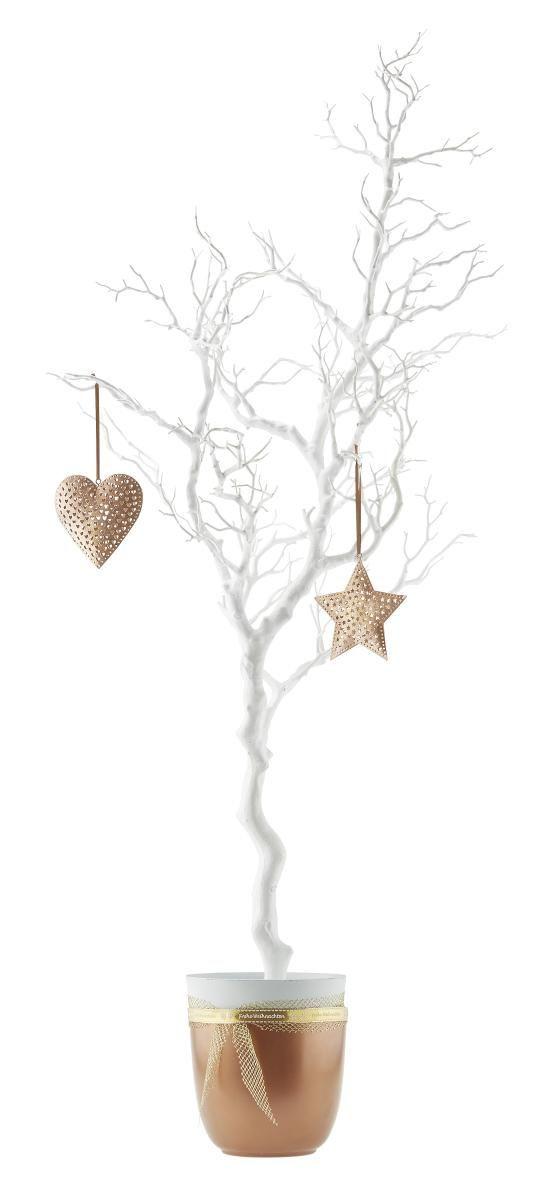 Crenguţă de decor Sam - alb, plastic (115cm) - Modern Living