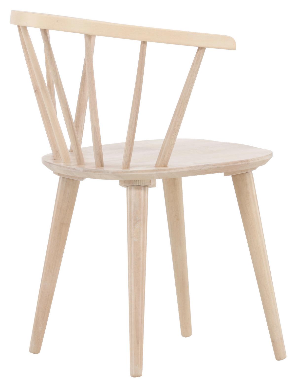 STUHL-SET BOBBY - Weiß, Design, Holz (55/75/53cm) - Livetastic