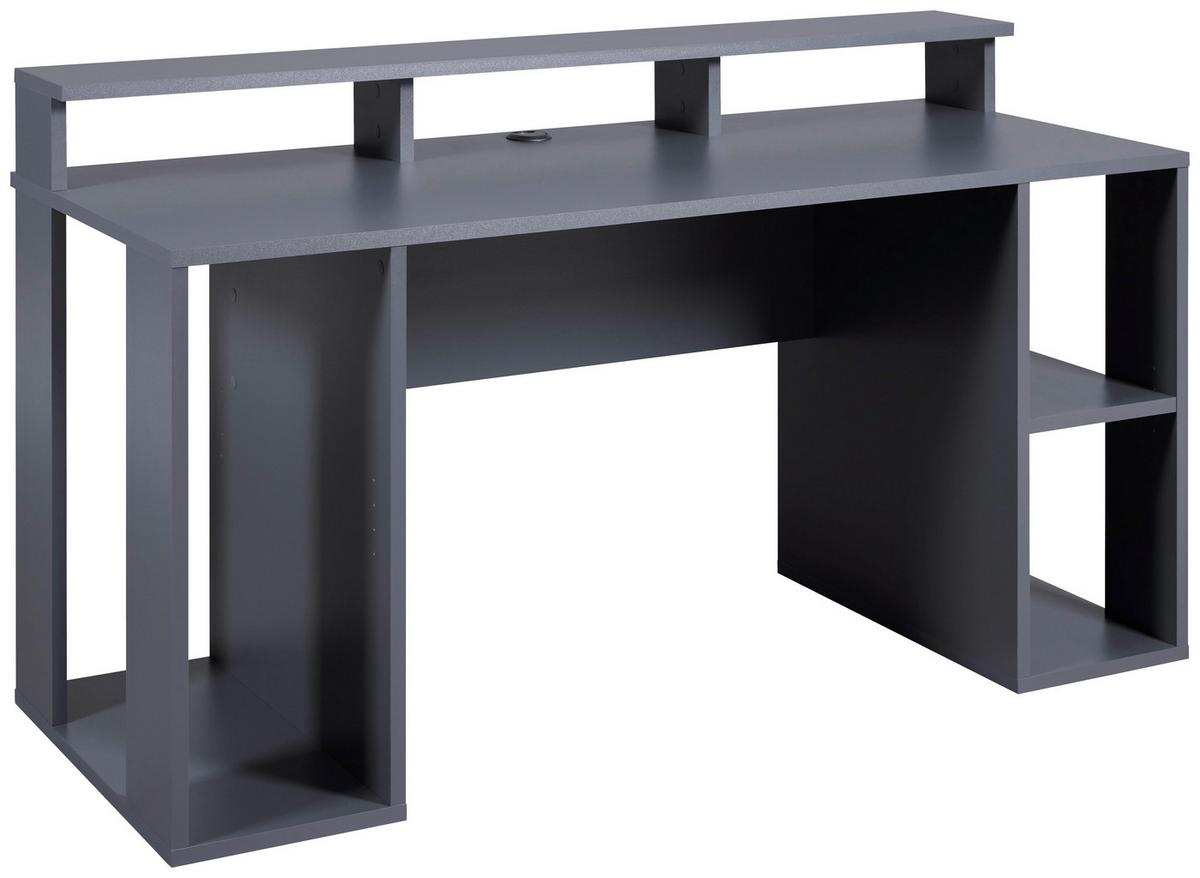 Gaming Tisch in Anthrazit - Anthrazit, Modern, Holzwerkstoff (160/77/91cm) - Mömax