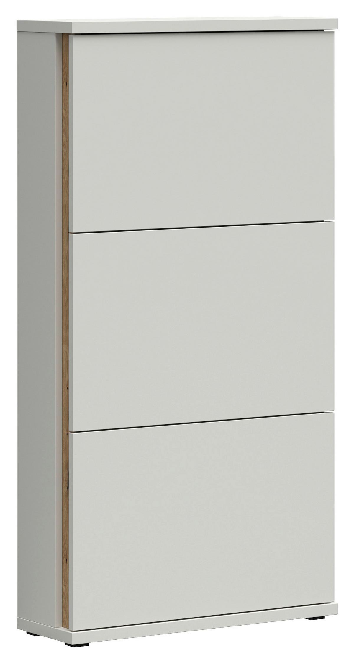 Schuhkipper Antonio Kaschmir/Evoke Eiche - Eichefarben/Creme, Modern, Holzwerkstoff/Kunststoff (61/118/21cm) - Mömax