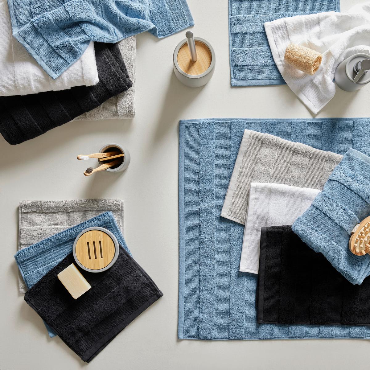 Handtuch Chris in Blau ca. 50x100cm - Blau, Textil (50/100cm) - Premium Living