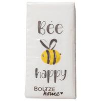 Taschentuch Happy II Gelb/Schwarz/Weiß - Gelb/Schwarz, KONVENTIONELL, Papier (5,3/2,5/10,5cm) - Mömax