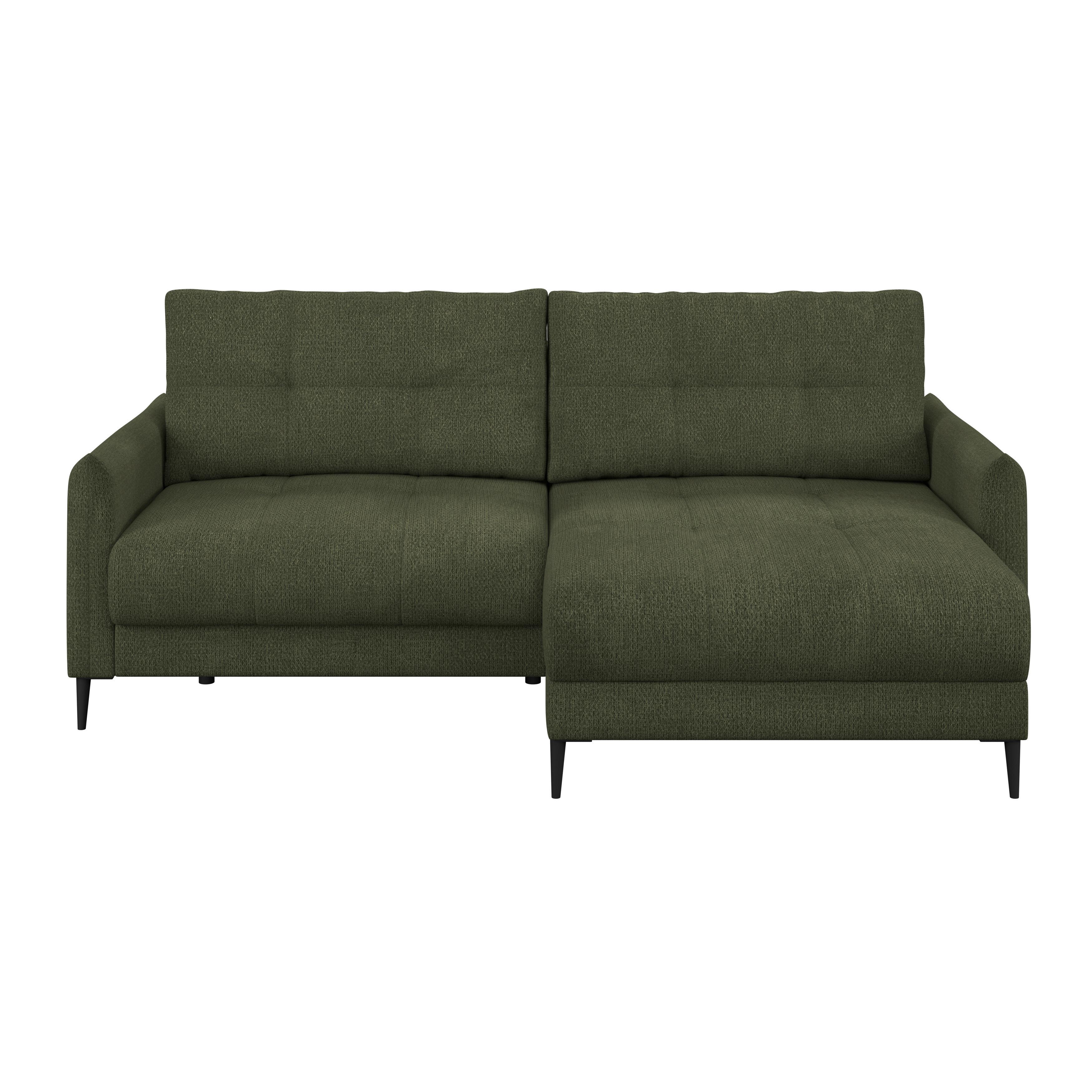 Kutna Garnitura Polis - maslinasto zelena/tamno zelena, Trend, tekstil/metal (221/142cm) - Ondega