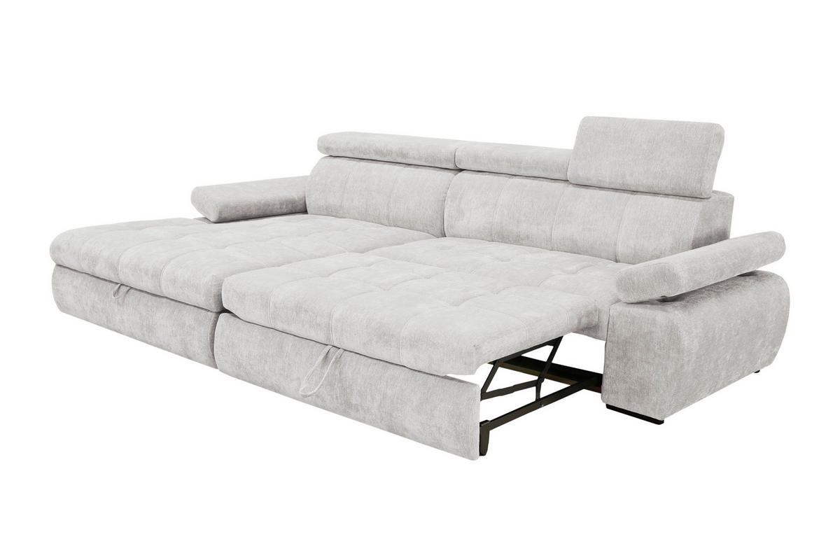 Kutna Garnitura Vegas - svijetlo siva/crna, Design, drvo/tekstil (173/294cm) - Modern Living