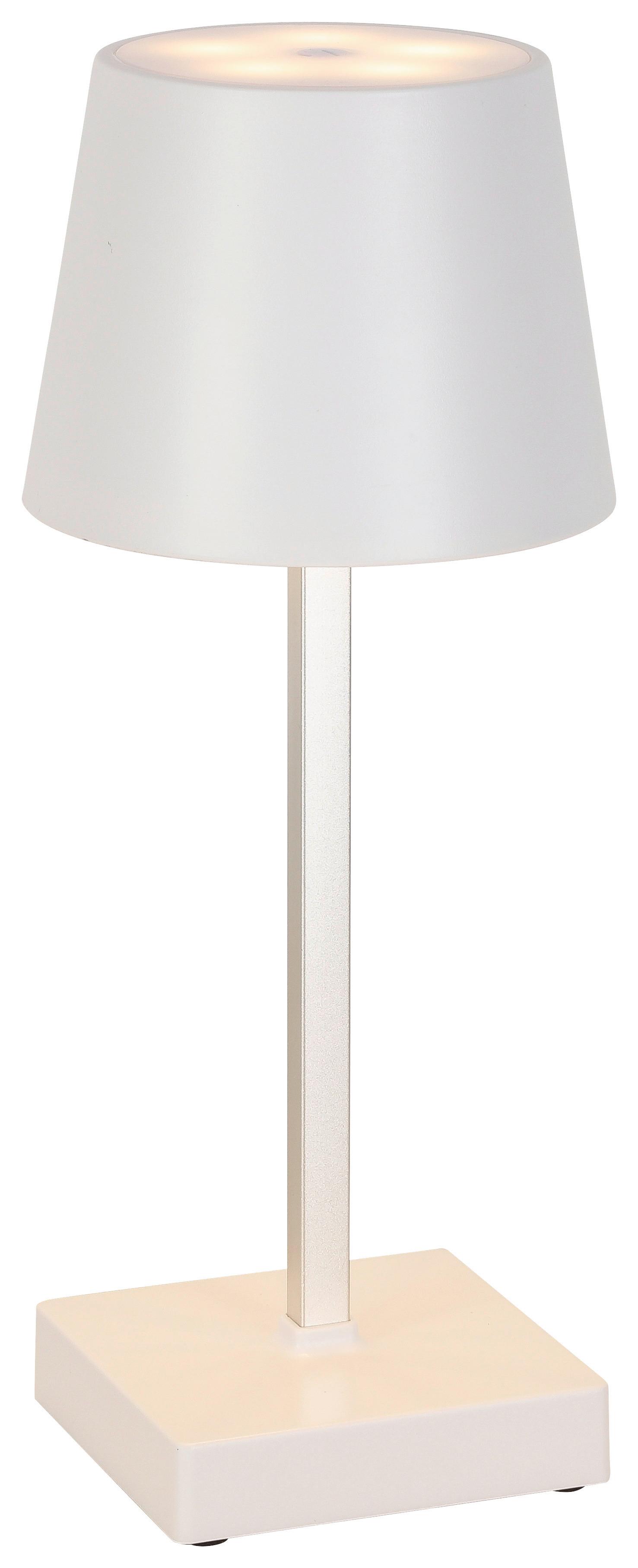 LED-Dekoleuchte Gopi Weiss max. 1,5 Watt - Weiss/Silberfarben, Romantik / Landhaus, Kunststoff/Metall (10,5/26cm) - Modern Living