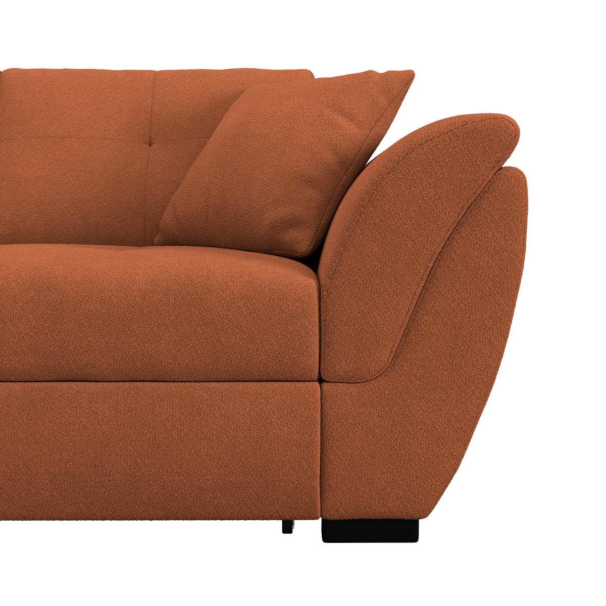 Kutna Garnitura Berisso - crna/terakota, Konvencionalno, tekstil/plastika (187/278cm) - Ondega