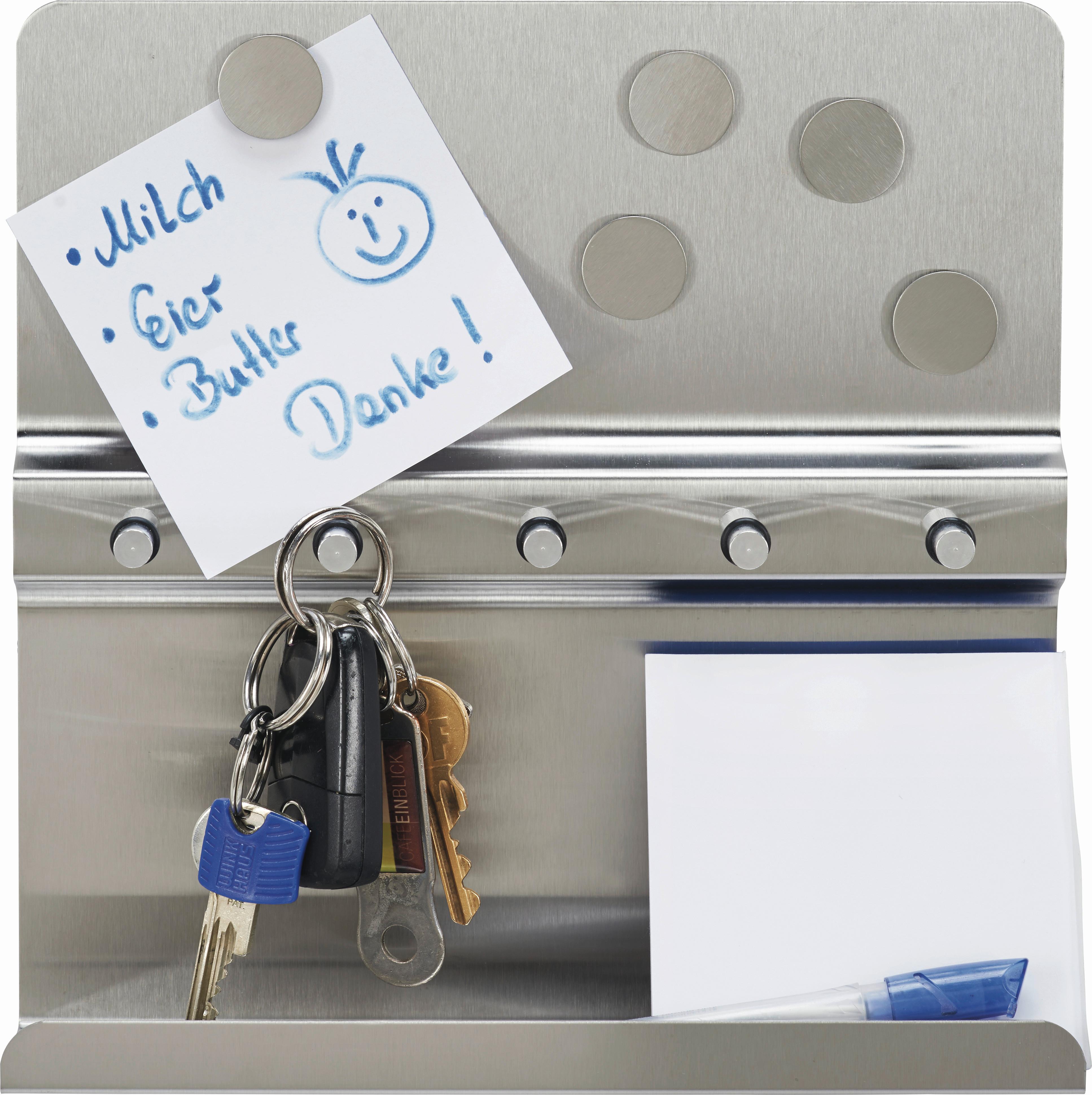 Panou chei Key - culoare inox, metal (25/6/25cm) - Modern Living