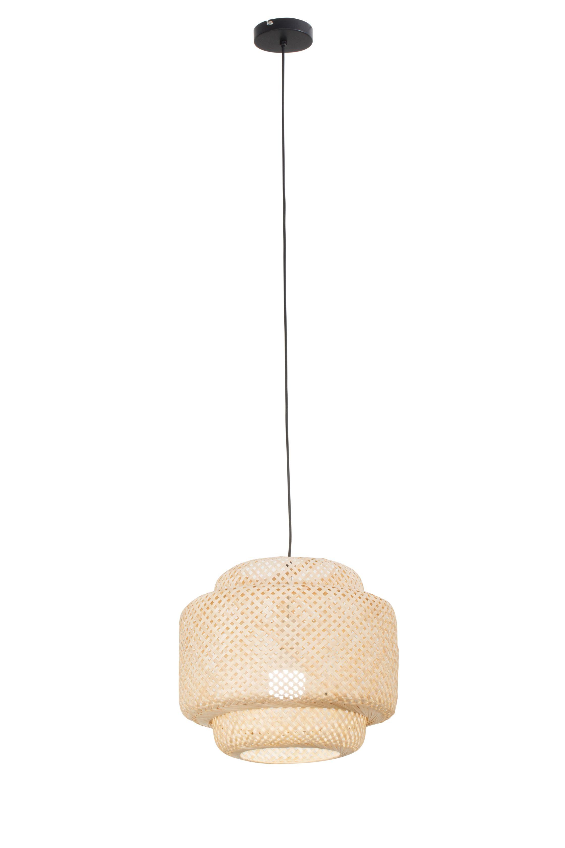 LAMPA WISZĄCA TWIST *SBM* - kolor naturalny, Lifestyle, drewno (40/150cm) - Marama