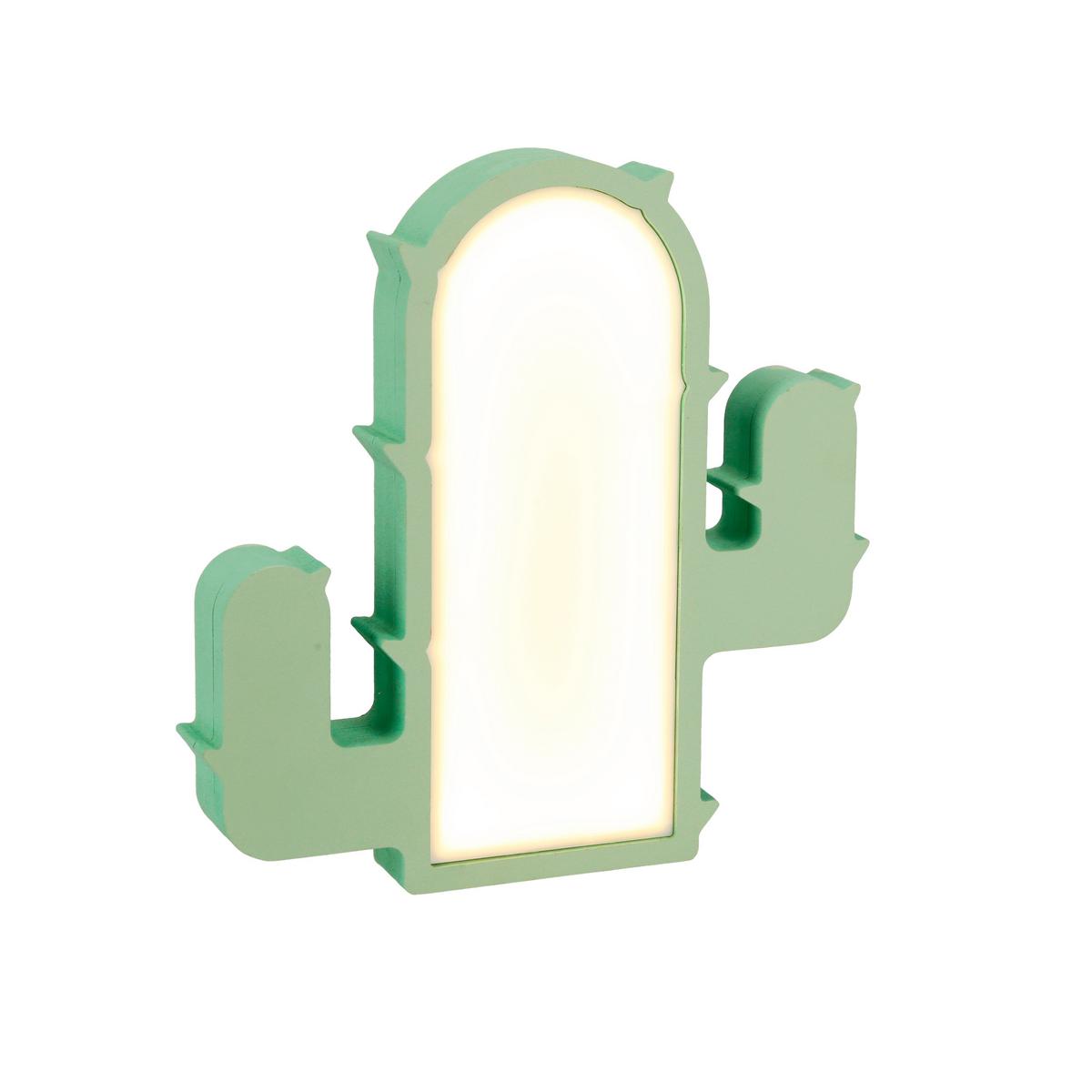 Dječja Stolna Svjetiljka Cactus - zelena, Basics, drvni materijal/plastika (0/0/0cm)