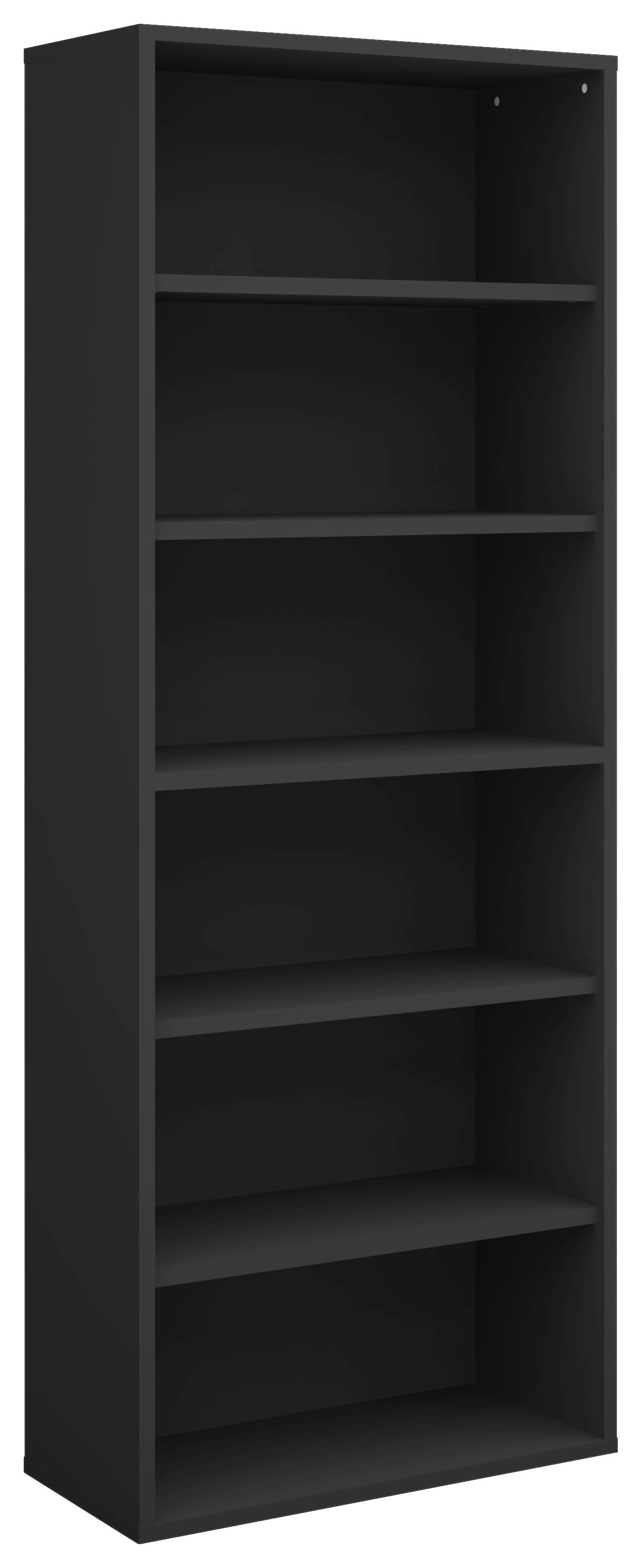 Regal Big Profi Office - Anthrazit/Schwarz, Modern, Holzwerkstoff/Kunststoff (82/218/40cm) - Mömax