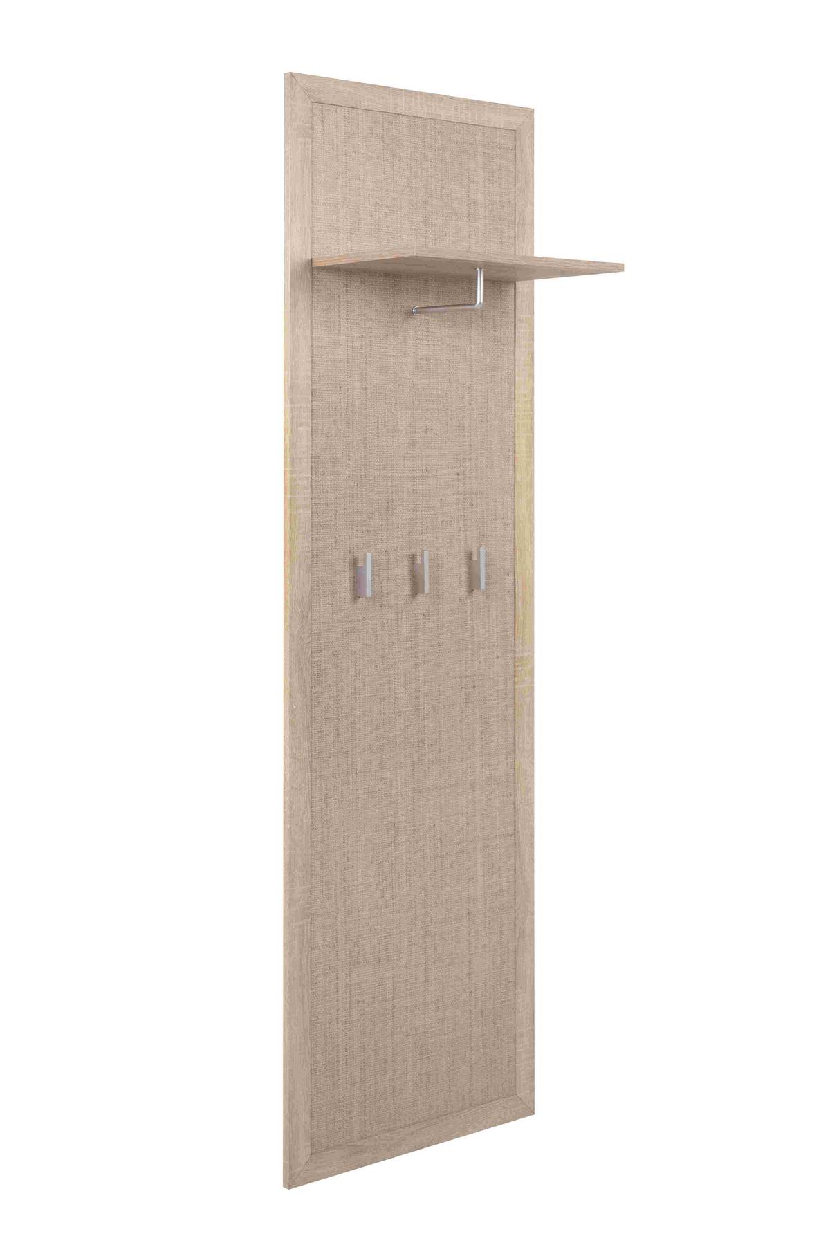 Előszobapanel Bali 41a - Sonoma tölgy, Konventionell, faalapú anyag/fém (55/185/30cm)