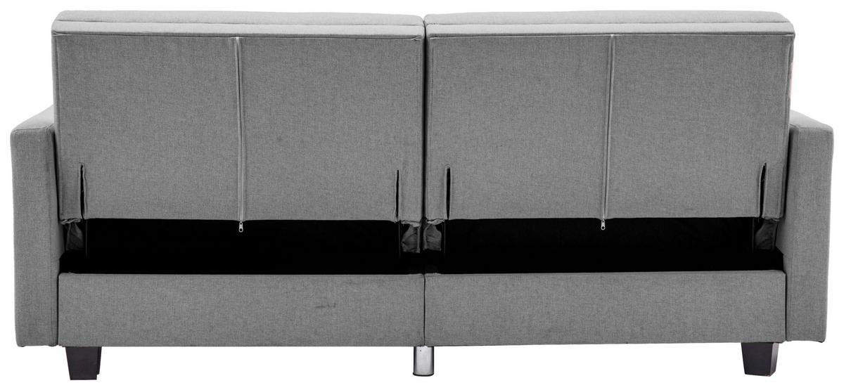 Zofa S Posteljno Funkcijo Kipu, Siva - siva/črna, Basics, umetna masa/tekstil (192/76/85cm) - P & B