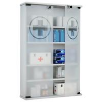 Omarica Za Prvo Pomoč Honula, Bela - črna/bela, Moderno, umetna masa/steklo (60/91/17,2cm) - MID.YOU