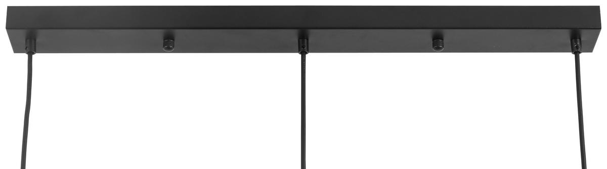 Hängeleuchte Jirmi max. 25 Watt - Goldfarben/Schwarz, MODERN, Glas/Metall (81/15,5/120cm) - Premium Living