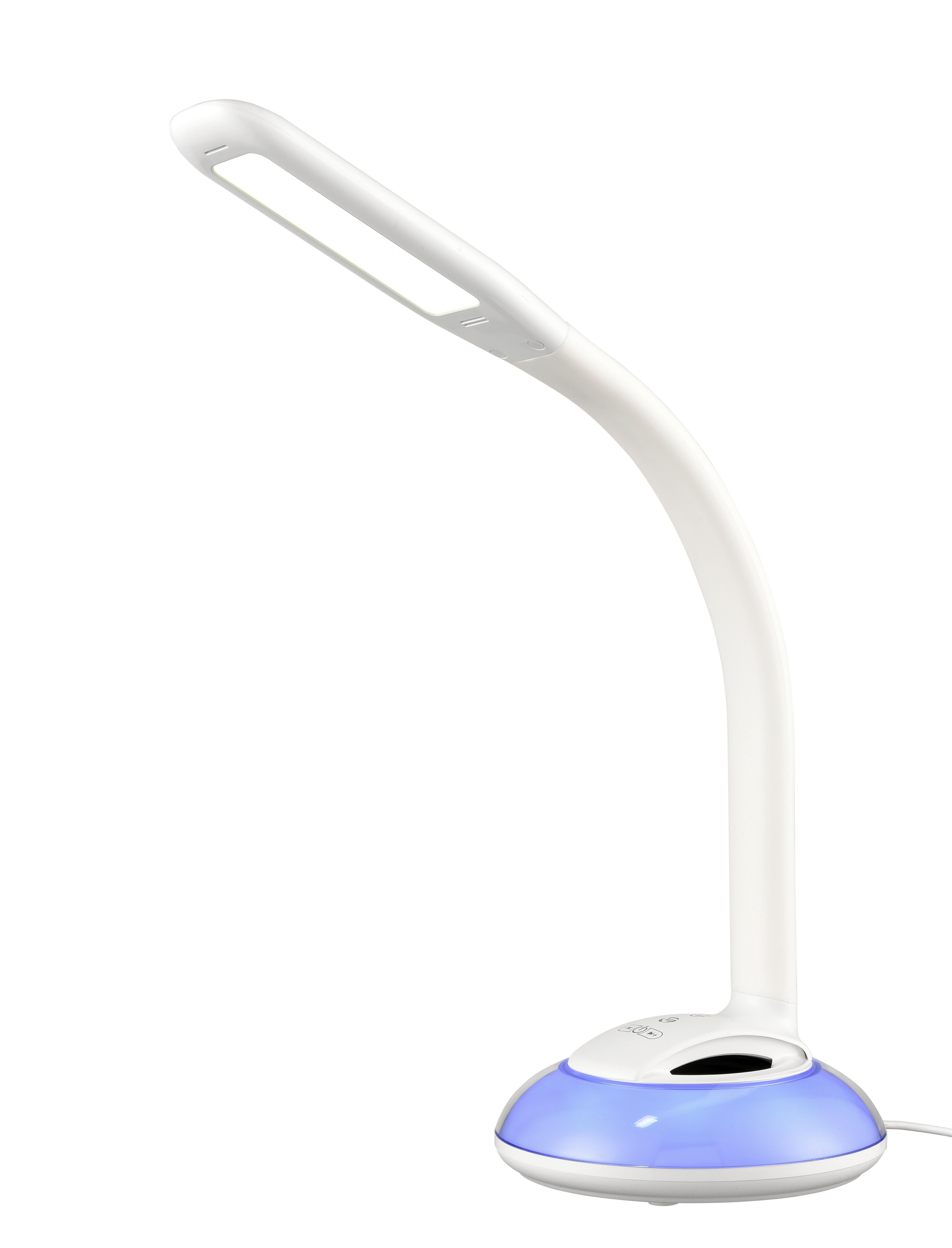 LED-Schreibtischleuchte Spert max. 5 Watt - Weiß, ROMANTIK / LANDHAUS, Kunststoff (16,5/58cm) - Premium Living