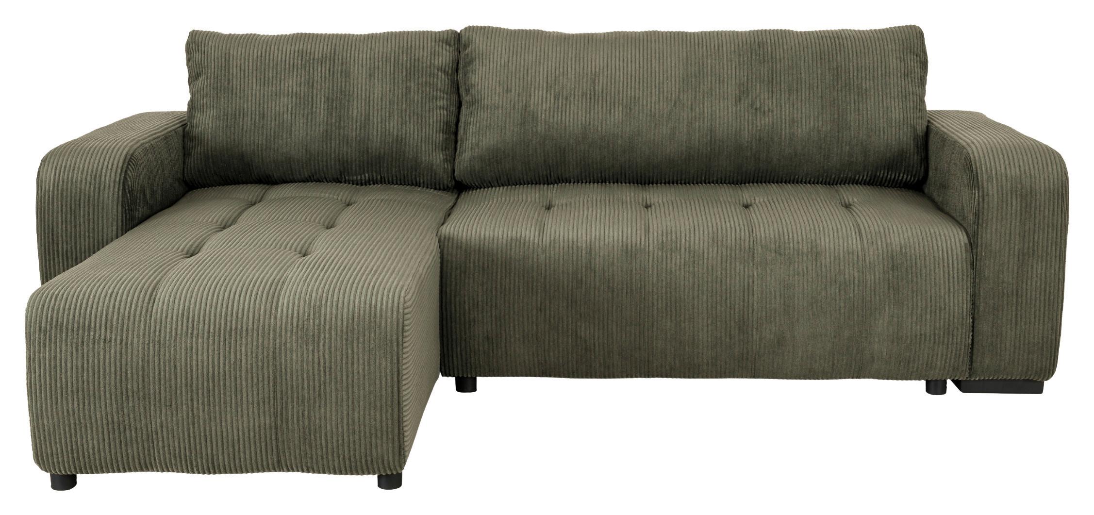 Kutna Garnitura Marseille - zelena/crna, Trend, drvni materijal/drvo (155/240cm)