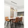 HÄNGLAMPA RENI - champagne/multicolor, Modern, metall/glas (86/18/120cm)
