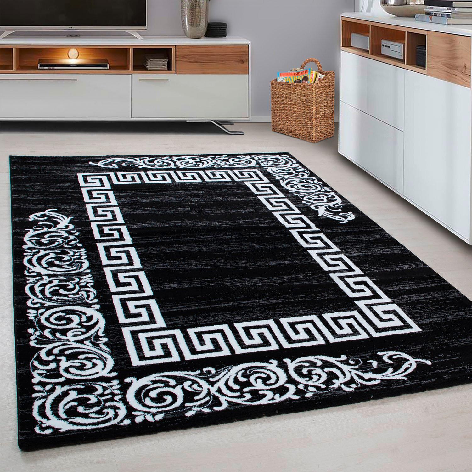 Webteppich Miami Schwarz ca. 200x290cm - Schwarz, Trend, Textil (200/290cm) - Novel