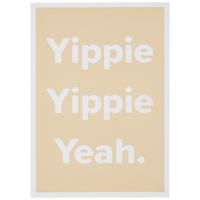 POSTKARTE GOLD - Goldfarben/Weiß, MODERN, Papier (10,5/14,8cm)