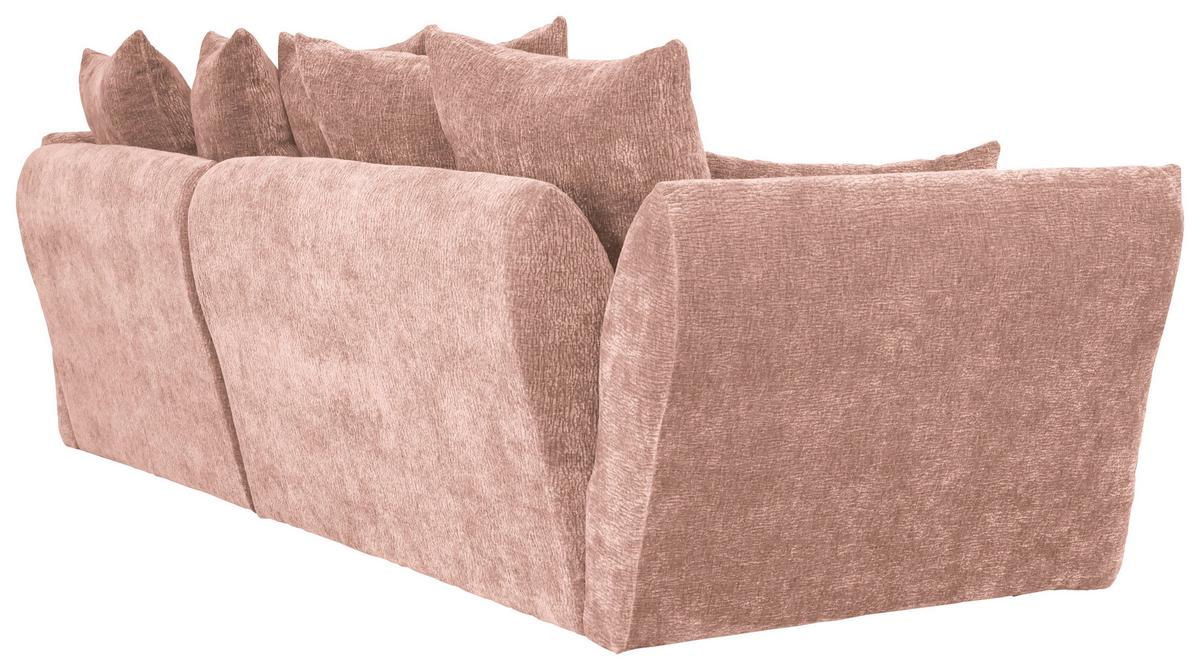 Kutna Garnitura Cammellio - ružičasta/crna, Moderno, tekstil (296/189cm) - Mömax