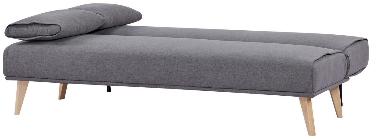 SOFA Z FUNKCJĄ SPANIA ARIEEN - kolor naturalny/szary, Design, tkanina/drewno (180/82/83cm) - MID.YOU