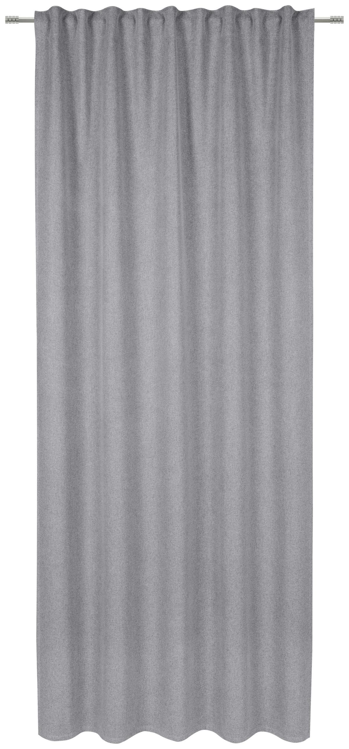 ZASŁONA ZACIEMNIAJĄCA MALMÖ - szary, Basics, tkanina (135/245cm) - Esposa