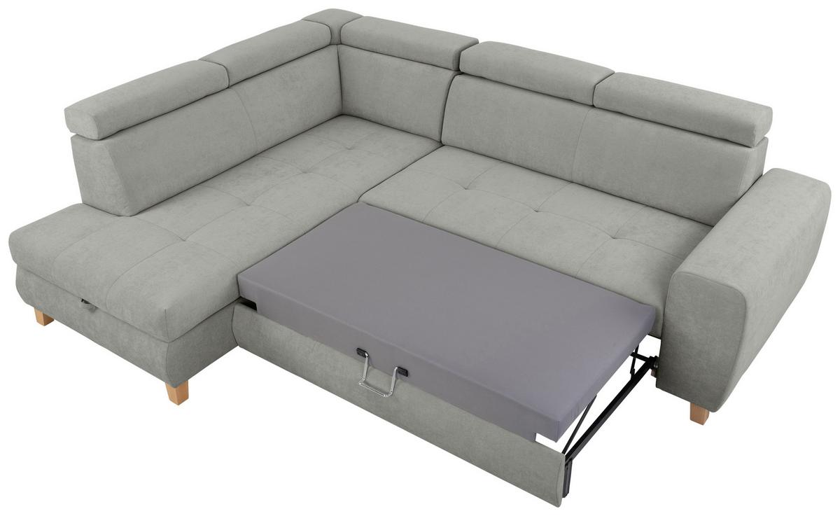 Kutna Garnitura Lugo - siva, Moderno, drvo/metal (205/98/266cm) - Modern Living