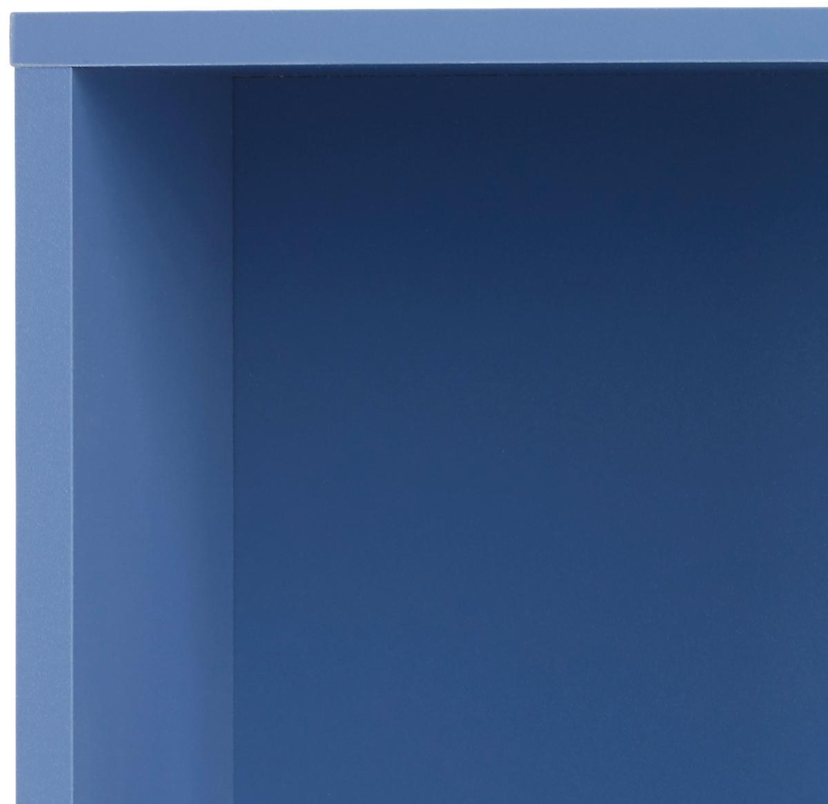 Regal Box - plava, Moderno, drvni materijal (46/46/25cm) - Modern Living