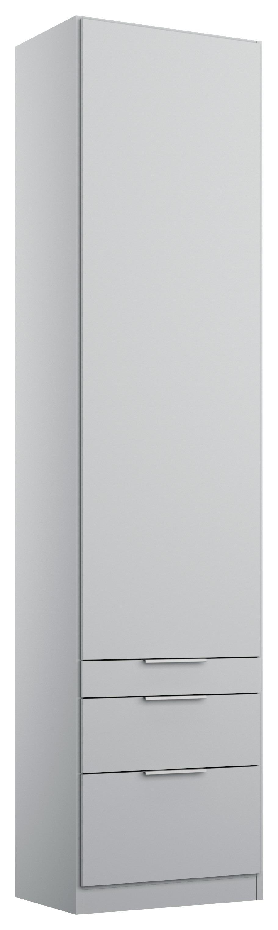 Ormar S Klasičnim Vratima Alabama - svijetlo siva/boje aluminija, Modern, drvni materijal (47/229/54cm) - Modern Living