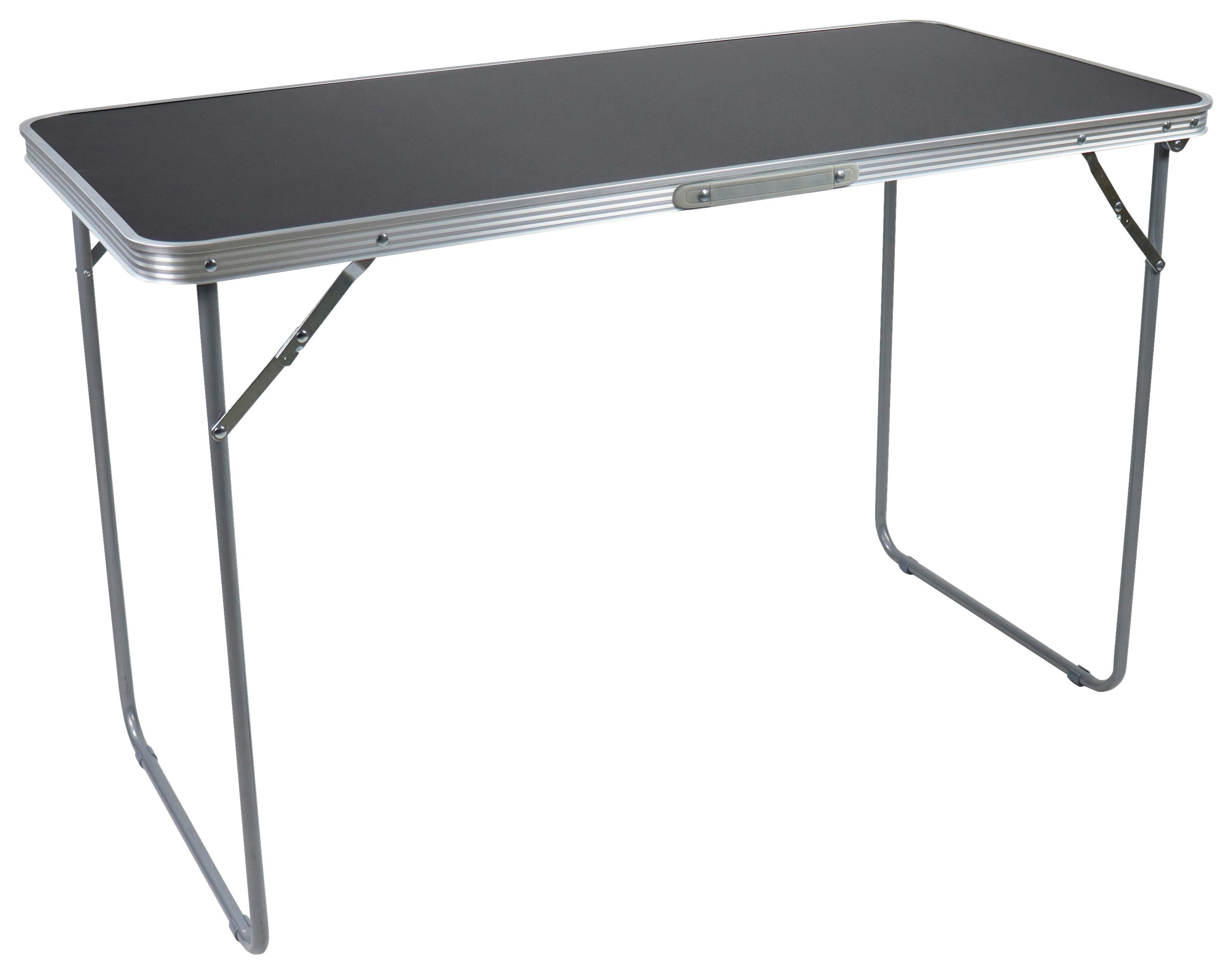 Campingtisch Gladas L Schwarz - Schwarz, MODERN, Holzwerkstoff/Kunststoff (110/53/70cm) - Ambia Garden