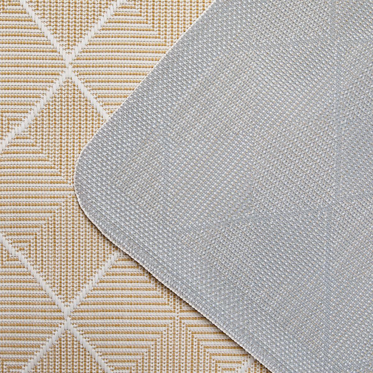 Flachwebteppich Fjora Gelb ca. 80x250cm - Gelb, MODERN, Textil (80/250cm) - Mömax