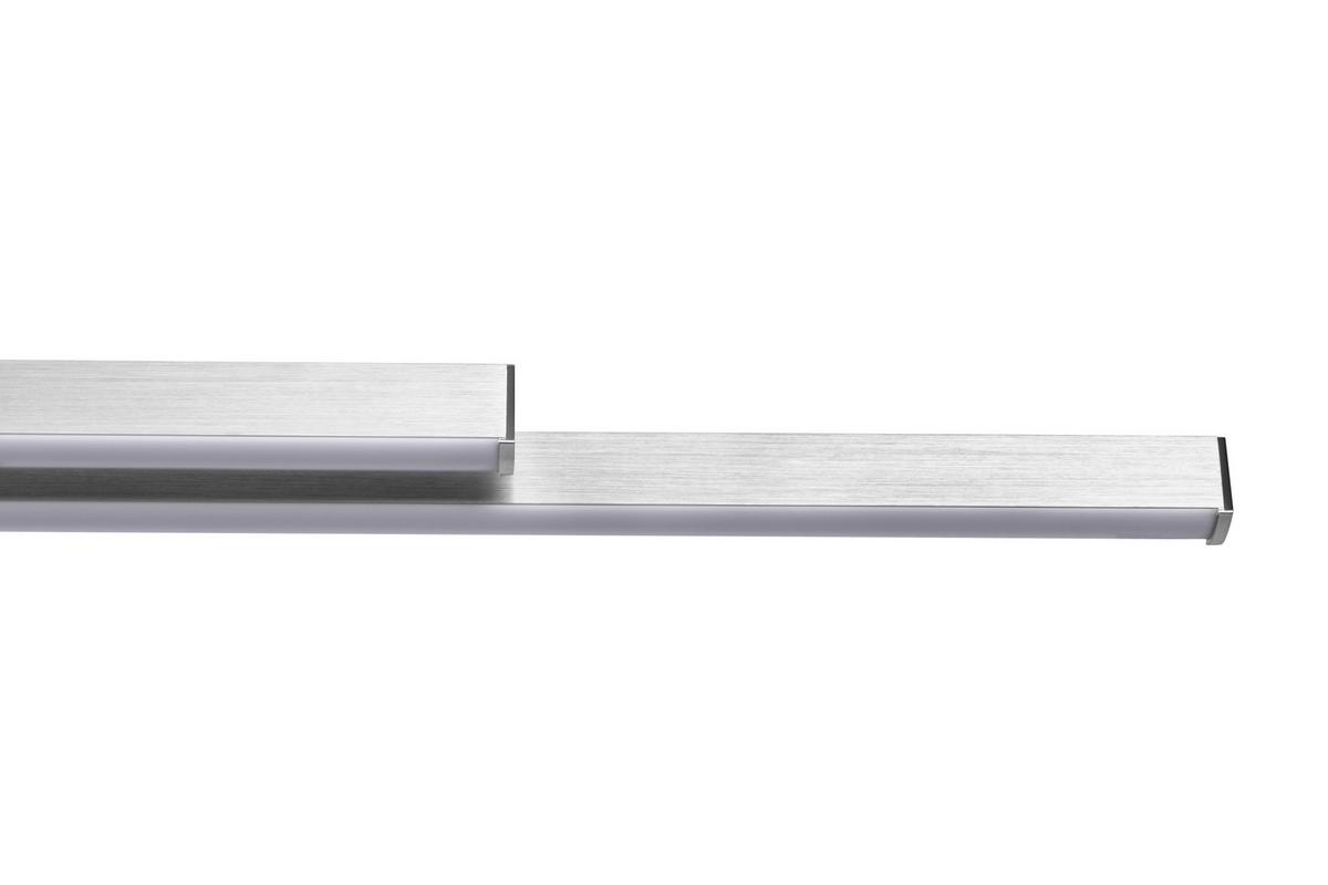 LAMPA WISZĄCA LED FINE *SBB* - kolor niklowy, Basics, tworzywo sztuczne/metal (110/6/120cm) - Boxxx