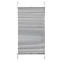 Plissee Solid Crash Silber ca. 40x130cm - Grau, Basics, Textil (40/130cm)