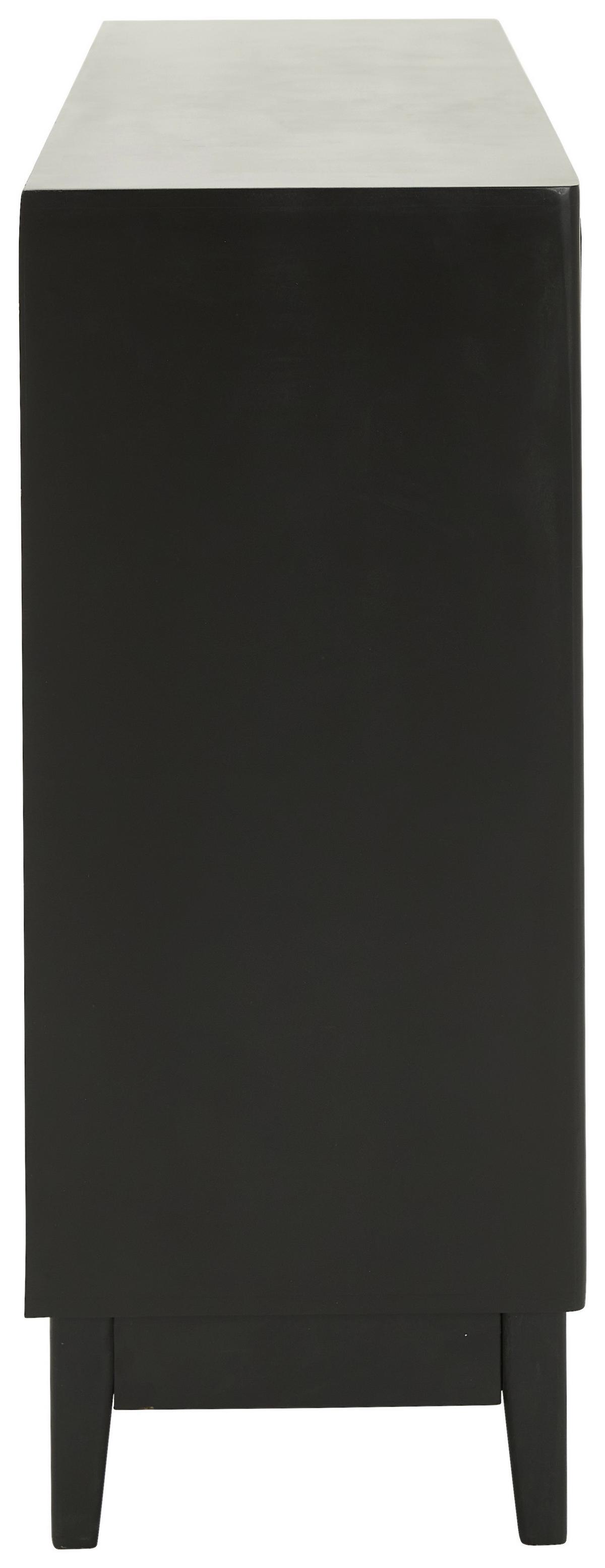 KOMODA SZEROKA MONA - czarny, Konventionell, materiał drewnopochodny/metal (120/85/35cm) - Livetastic