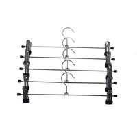 Hosenbügel Tom Silberfarben, 5er Set - Silberfarben, KONVENTIONELL, Kunststoff/Metall (35/11cm) - Mömax