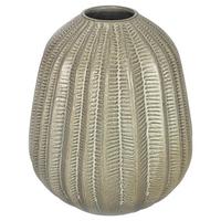 Vase Cactus in Cremefarben Ø ca. 20,5cm - Creme, Keramik (20,5/25cm) - Modern Living