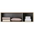Aufsatzschrank in Eichefarben - Eichefarben/Alufarben, MODERN, Holzwerkstoff/Kunststoff (136/39/54cm) - Modern Living Aufsatzschrank in Eichefarben - Eichefarben/Alufarben, MODERN, Holzwerkstoff/Kunststoff (136/39/54cm) - Modern Living