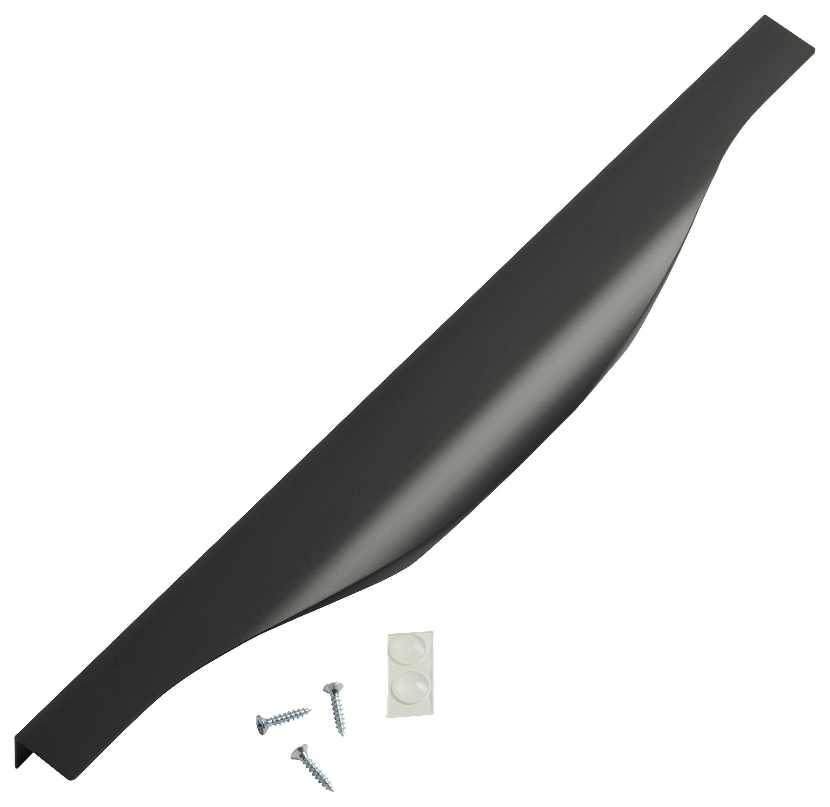 Möbelgriff in Schwarz - Schwarz, Modern, Metall (32cm) - Based