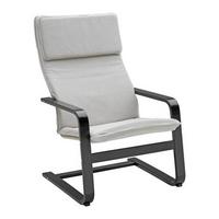 Schaukelstuhl Manu II in Creme/Schwarz - Creme/Schwarz, MODERN, Holz/Textil (67/100/84cm) - Based