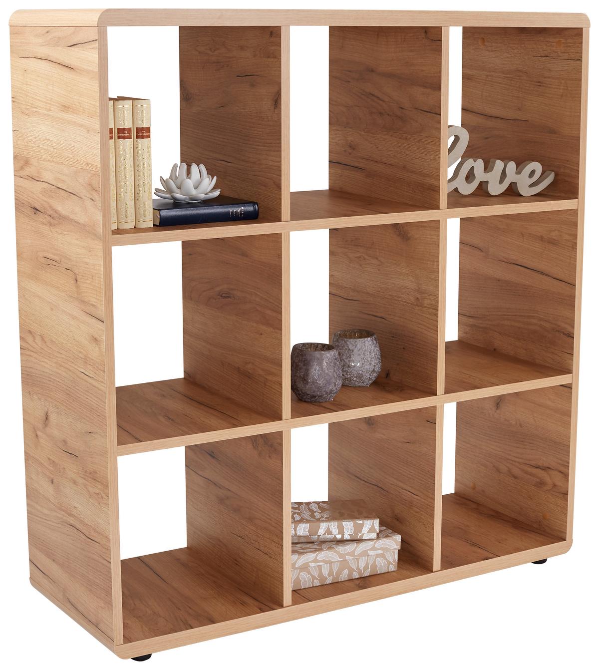 Etajeră Fontana FTR01 - culoare lemn stejar, Modern, material pe bază de lemn (108,8/110,2/35cm) - Modern Living