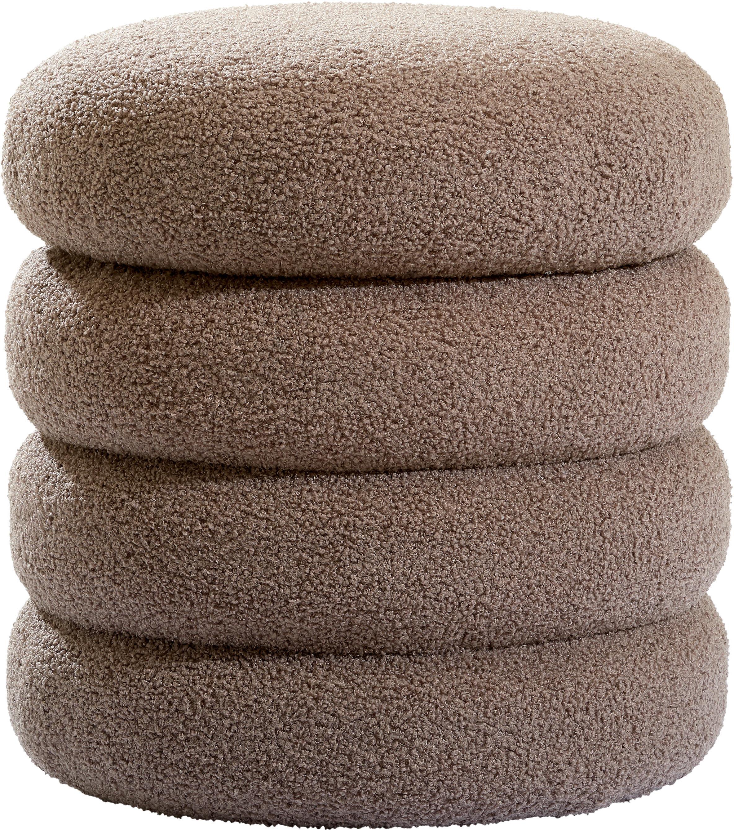 HOKER SIMBA - jasnoszary/ciemnobrązowy, Trend, tkanina (41/42/41cm) - Xora