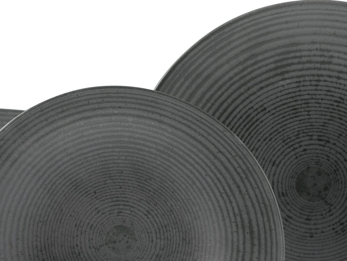 Kombiservice Catania Anthrazit, 16-teilig - Anthrazit, Design, Keramik - Creatable