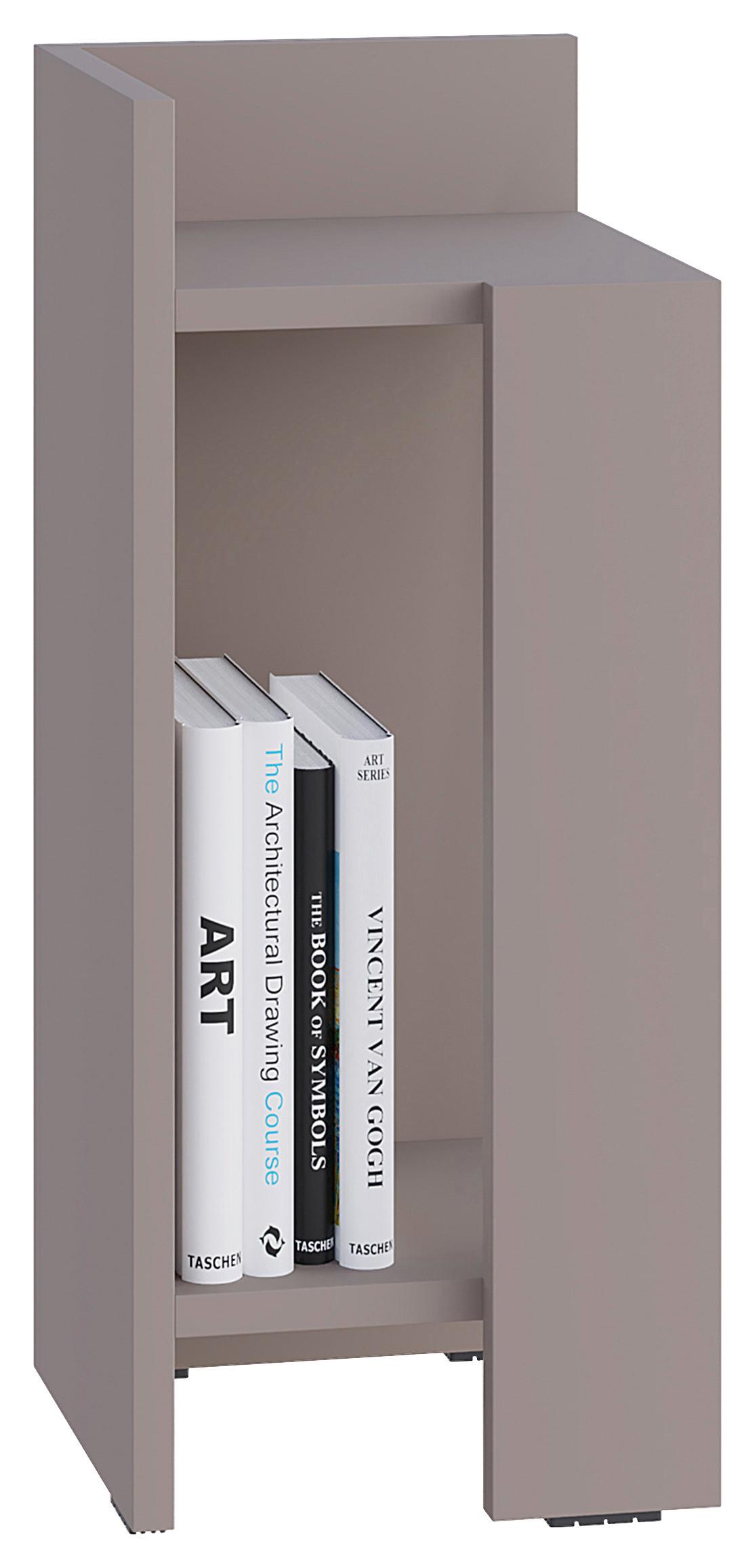 Nachttisch Elos ca. 27x60x25 cm Beige - Beige, Design, Holzwerkstoff (27/60/25cm) - Livetastic