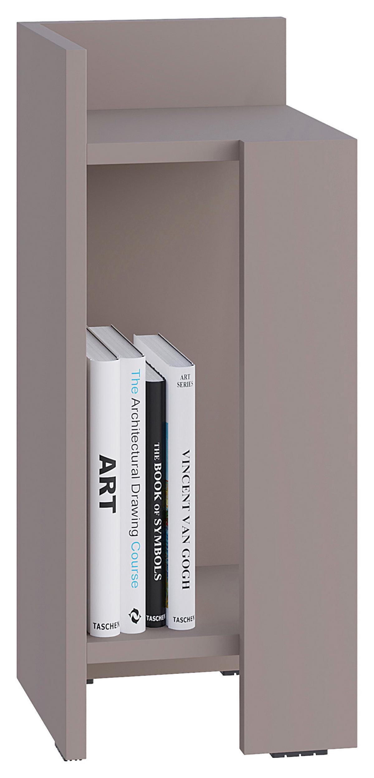 Nachttisch Elos ca. 27x60x25 cm Beige - Beige, Design, Holzwerkstoff (27/60/25cm) - Livetastic